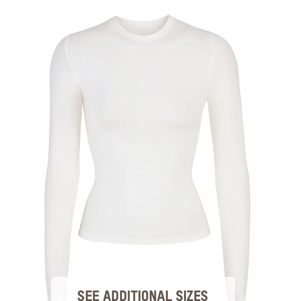 COTTON JERSEY LONG SLEEVE T-SHIRT in Marble